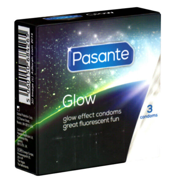 Pasante Glow Effect Condoms 3 Pack