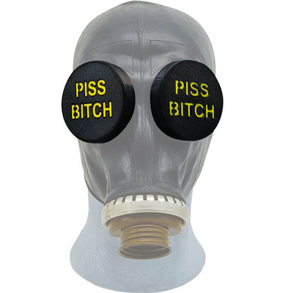 Gas Mask Rubber Clips - PISS BITCH