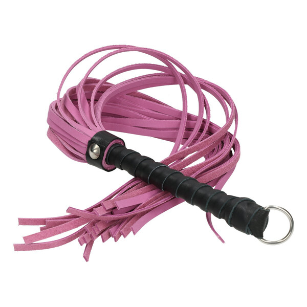 Lederflogger Pink/Schwarz