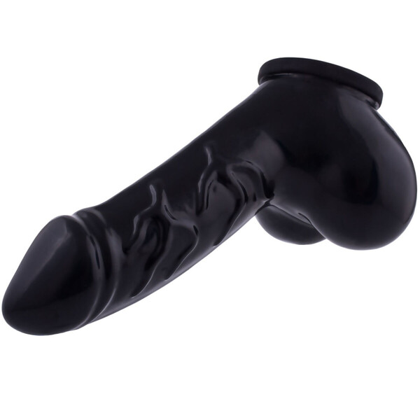 Latex-Penishülle mit Hodentrenner