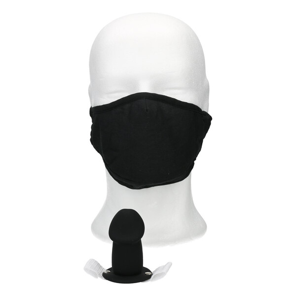 Maske mit Silikon-Dildo