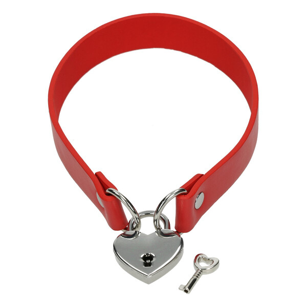 Choker Keys Heart Red