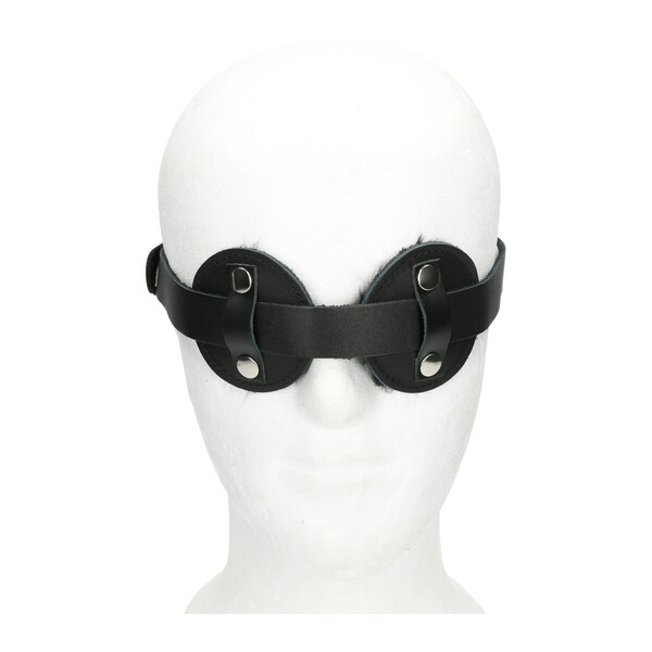 Leder Augenmaske mit Fell
