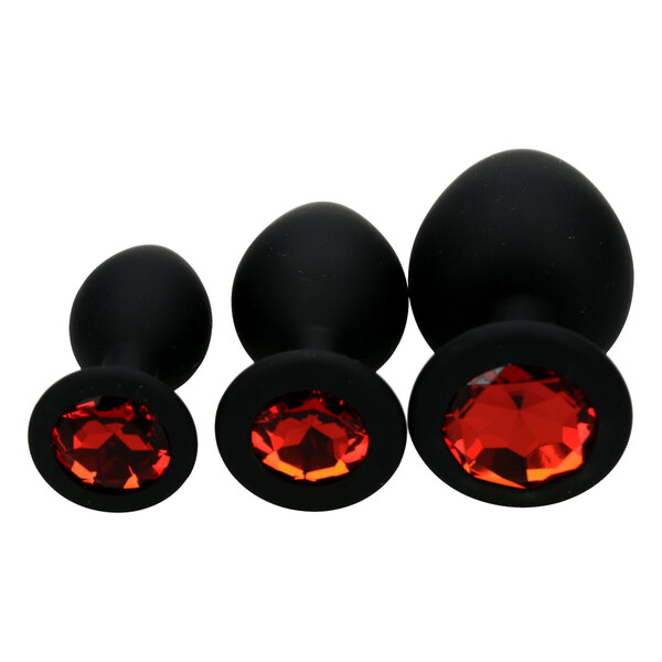 Buttplug aus Silikon Red Crystal