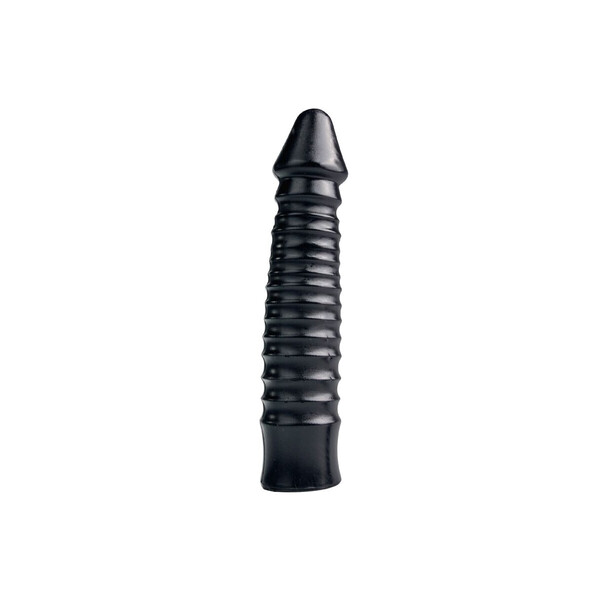 All Black - Dildo mit geriffeltem Schaft