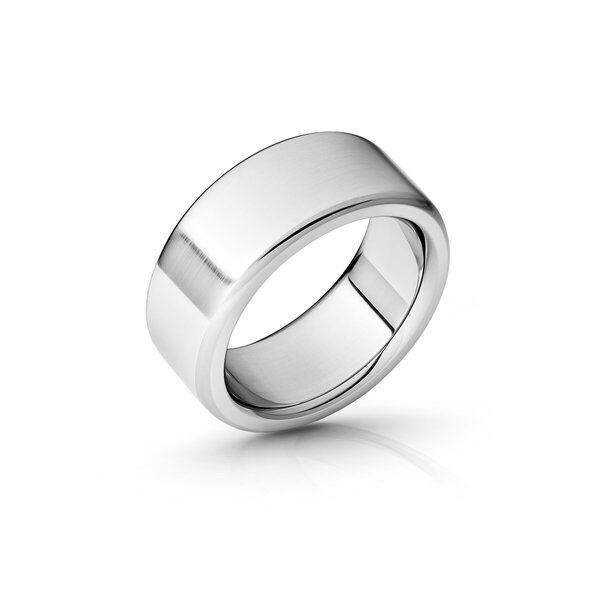 Massiver Cockring aus gebürstetem Edelstahl, Ø 35 bis 55 mm