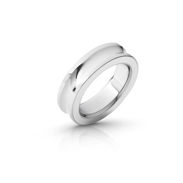 Massiver Cockring aus Edelstahl mit hochstehendem Rand, Ø 35 bis 55 mm