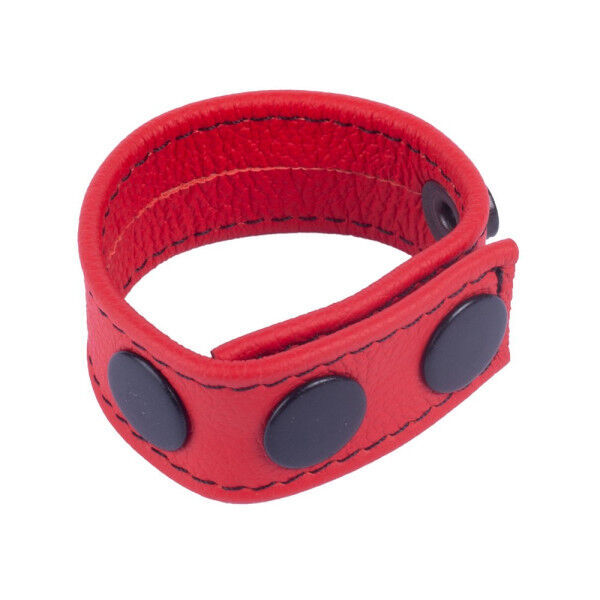 Leather Cockring Red