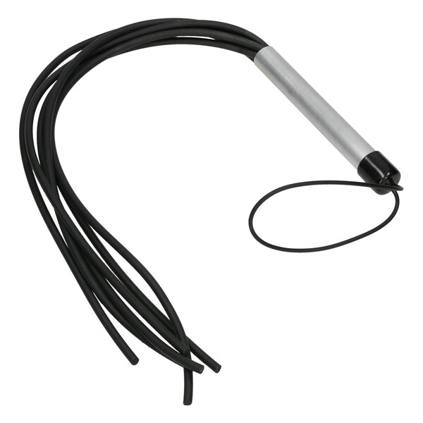 6er Gummi Peitsche 6 mm mit Aluminiumgriff