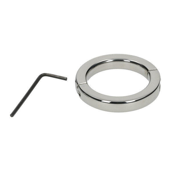 Cockring aus poliertem Edelstahl - abschließbar