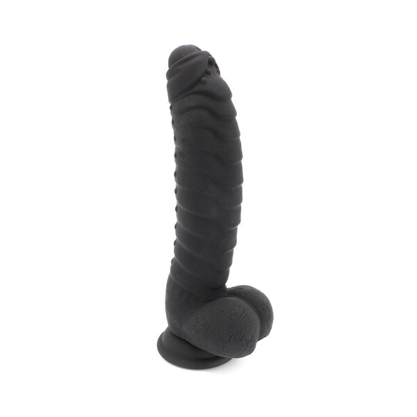 COX Black 044  - strukturierter Dildo mit Saugfuß