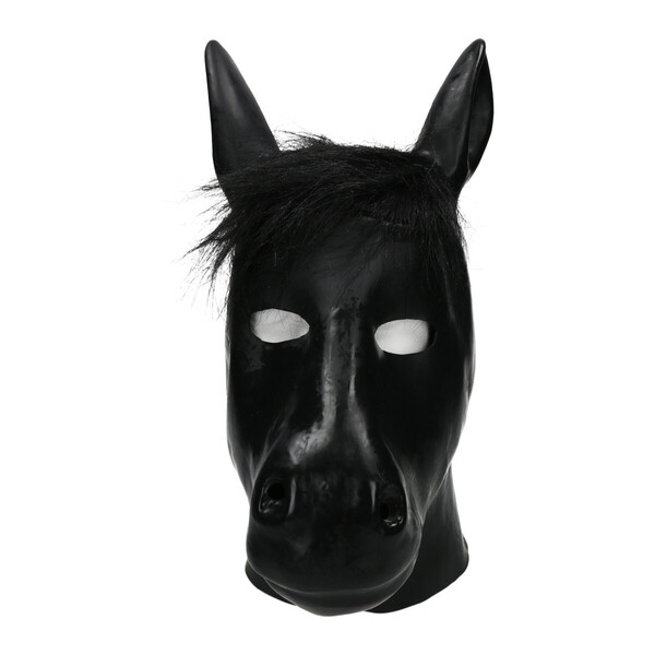 Latex-Kopfmaske Horse
