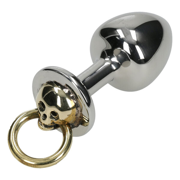 Analplug aus Edelstahl - Skull