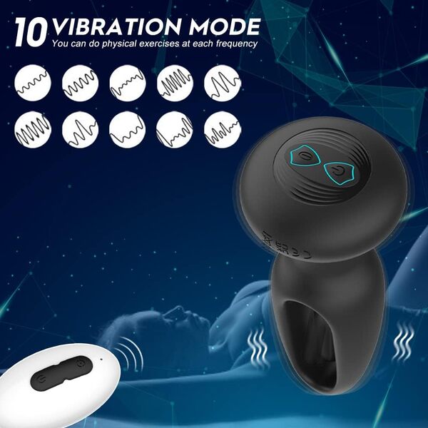 10 Vibrationen kraftvoller Klopfmodus Analplug Prostata-G-Punkt-Stimulation