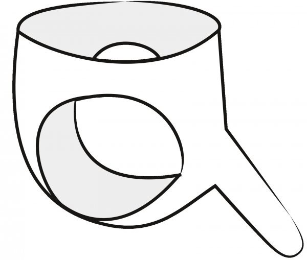 Latex-Slip mit Strapon Ø 4 cm