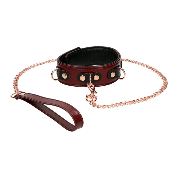 Liebe Seele Japan - Wine Red  Halsband mit Führungsleine