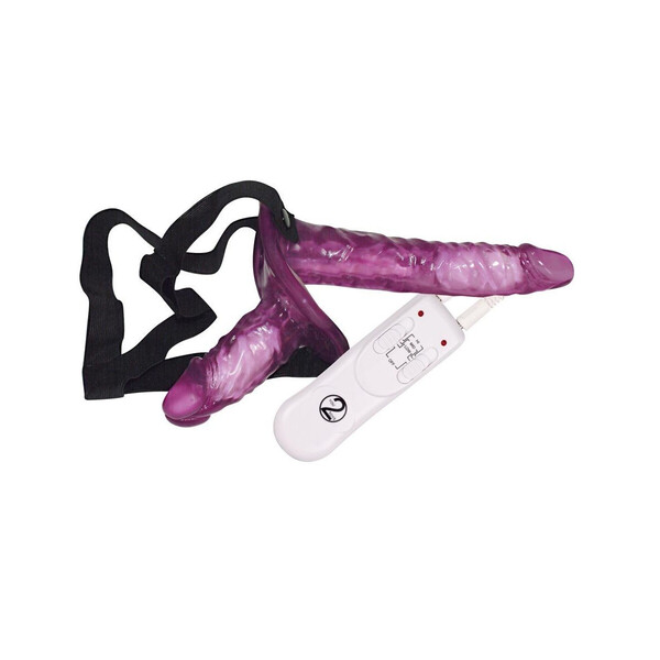 Vibrating Strap on Duo