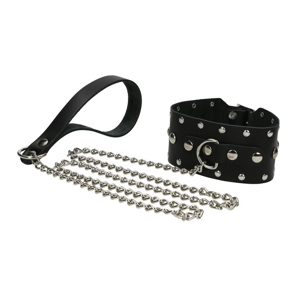 Halsband mit Führungsleine - Slave Collar