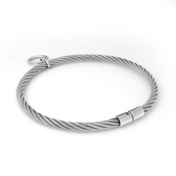 Bewegliches BDSM Halsband mit O-Ring