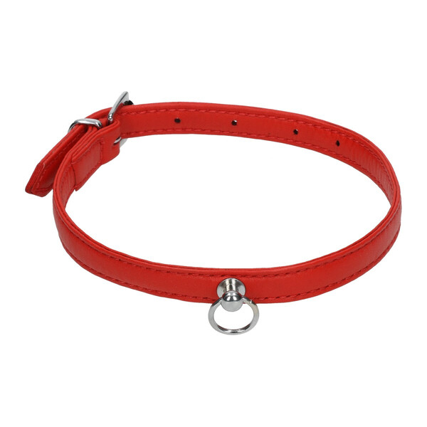 Halsband aus Leder  - extra schmal