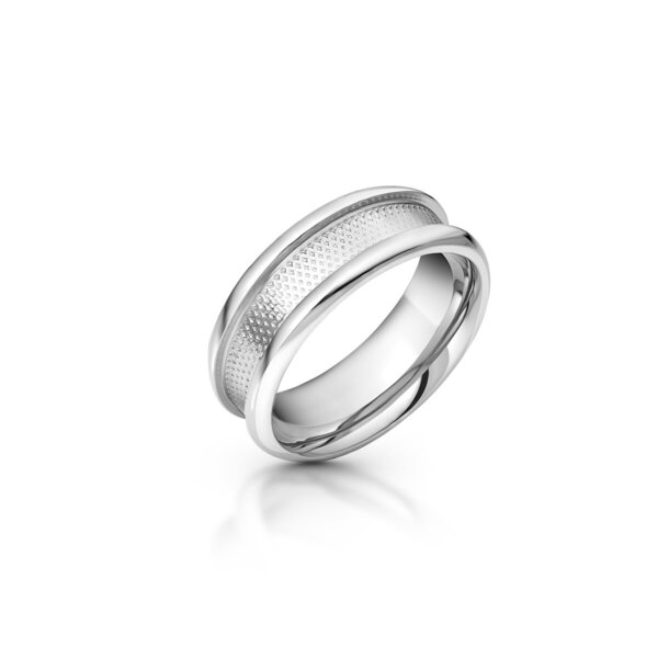 Ansprechender Cockring mit Design, aus Edelstahl, Ø 35 bis 55 mm