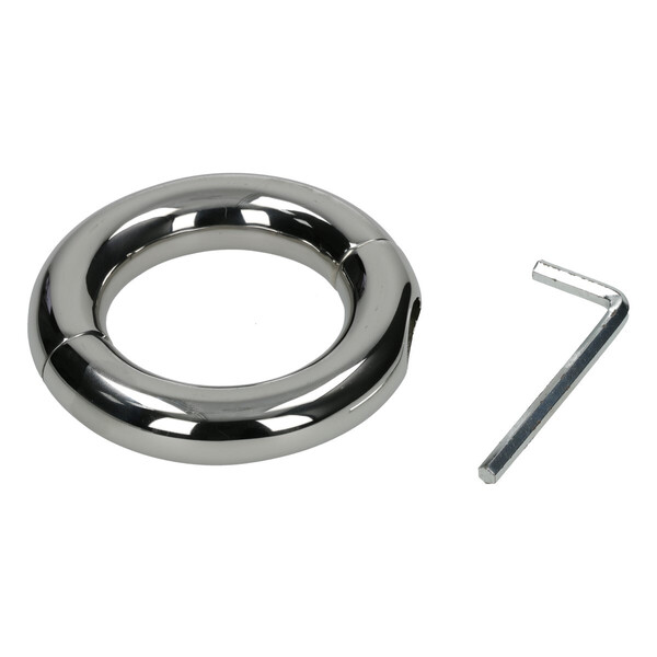 Cockring aus poliertem Edelstahl - abschließbar