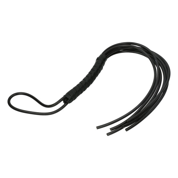 Gummipeitsche schwarz 6 Striemen