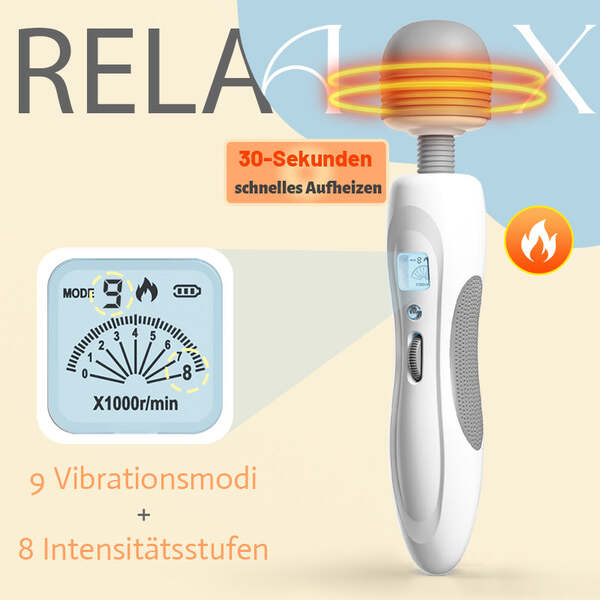 Tragbarer Zauberstab Leichtgewicht mit 8 Vibrationen 9 Geschwindigkeiten Biegsames Massagegerät