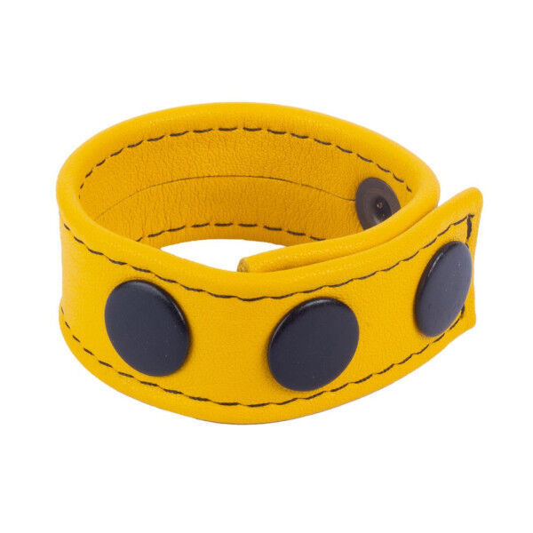 Leather Cockring Yellow