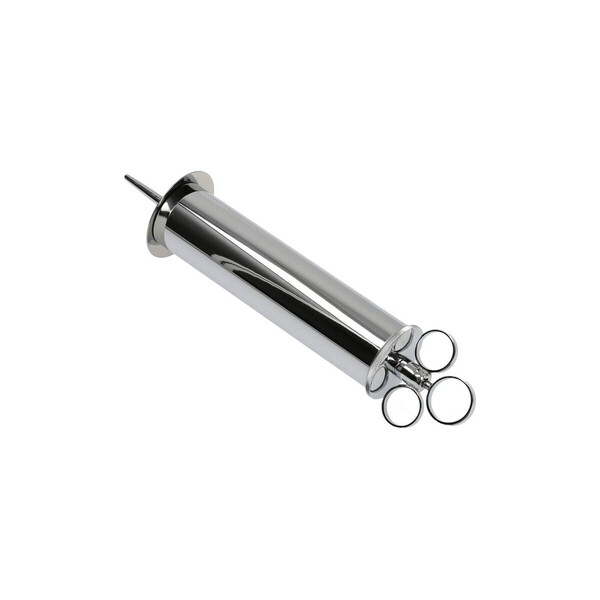 3-Finger-Einlaufspritze - verchromt