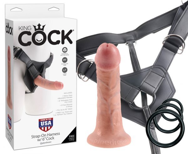 King Cock Umschnalldildo: Realistisches ErlebnisØ 4,1 cm