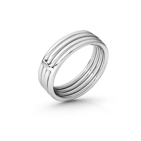 Exklusiver Edelstahl-Cockring, mit Rillen, Ø 35 bis 55 mm